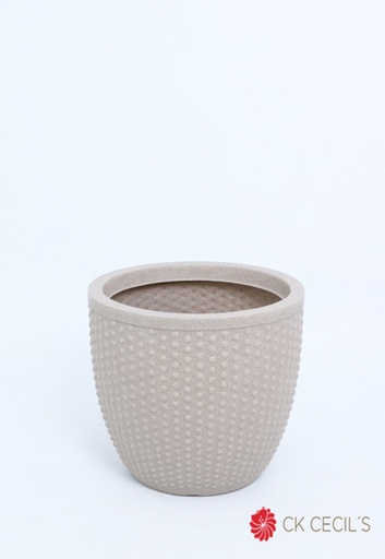 [4130442] MACETA ROTOMOLDEADA UV  PERLA 33 X 30 CM CALIZA