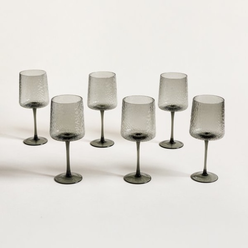 [4114001] SET X 6 COPAS MARTILLÉ GREY 560 ML