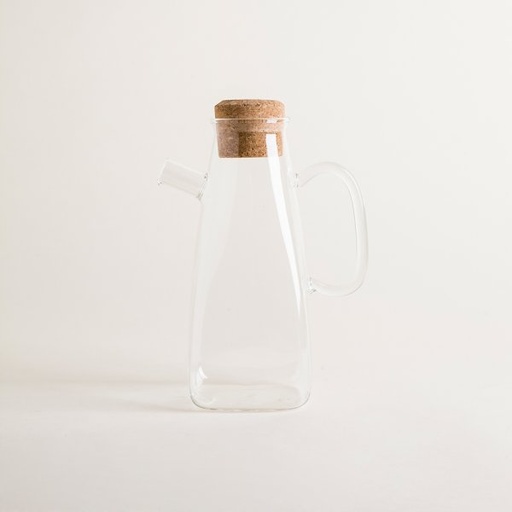 [4114038] BOTELLA DE BOROSILICATO CON TAPA DE CORCHO 1100 ML