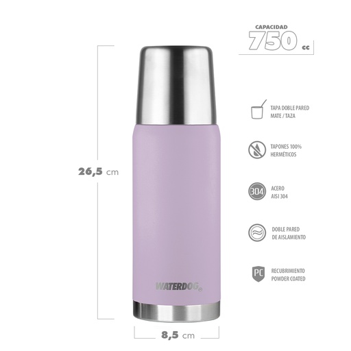 [401153] TERMO WATERDOG OBUS 750 ML ROSA