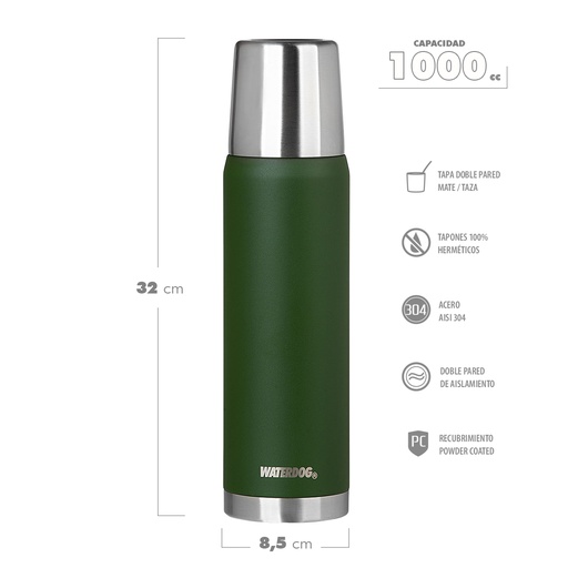 [401160] TERMO WATERDOG OBUS 1 LT VERDE