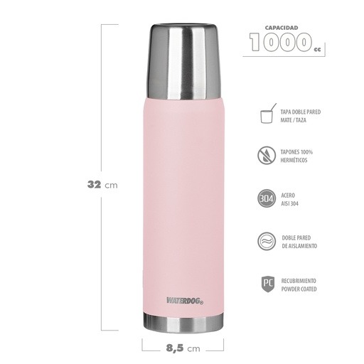 [401161] TERMO WATERDOG OBUS 1 LT PINK