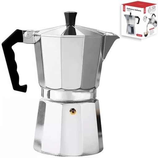 [140148] CAFETERA ITALIANA 12 POCILLOS ALUMINIO