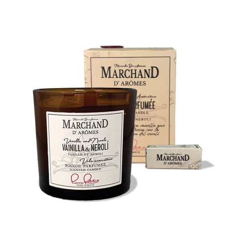 [130482] VELA AROMÁTICA MARCHAND D AROMES VAINILLA Y NEROLÍ 220 G