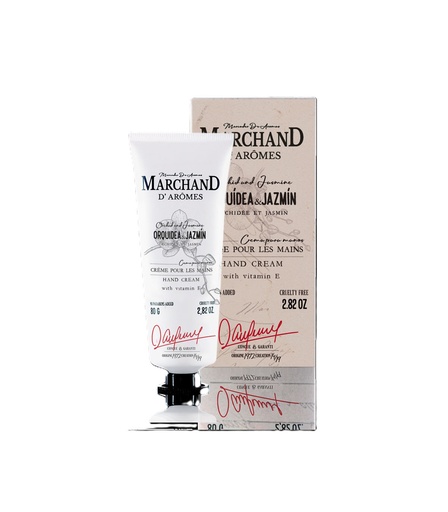 [130484] CREMA DE MANOS MARCHAND D AROMES ORQUÍDEA Y JAZMÍN 80 G