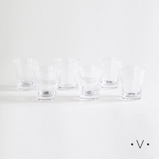 [4110299] SET X 6 VASOS BAJOS MILOS 270 ML VASSA HOME