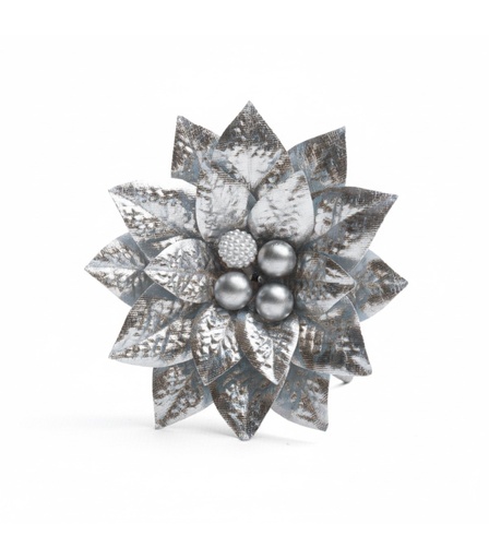 [131215] XIN FLOR PLATEADA 10 CM