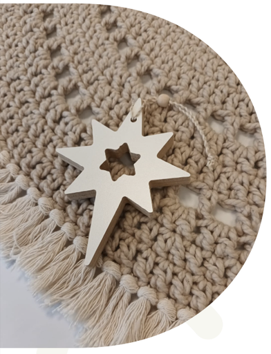 [131274] ESTRELLA FUGAZ MINI 10 X 15 CM XMAS ESTILO DOMINGO