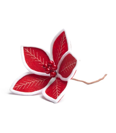 [131209] XIN ESTRELLA FEDERAL ROJA BORDE BLANCO 18 CM