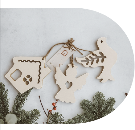 [131281] KIT PALOMA CASA ANGEL 9CM XMAS ESTILO DOMINGO