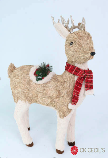 [277601] CIERVO PARADO 48 X 75 CM. NATURAL