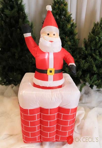 [277718] SANTA INFLABLE CON MOVIMIENTO Y LUZ 1.50 RED/WHIT