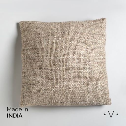 [4114630] ALMOHADÓN CUADRADO KODRA NATURAL 60X60 CM VASSA HOME