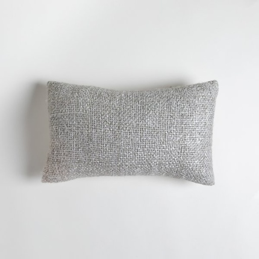 [4114632] ALMOHADÓN RECTANGULAR DE ALGODON Y LINO KODRA GREY 50X30 CM VASSA HOME