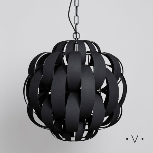 [4114676] LÁMPARA COLGANTE MUTTON BLACK 53X50 CM VASSA HOME