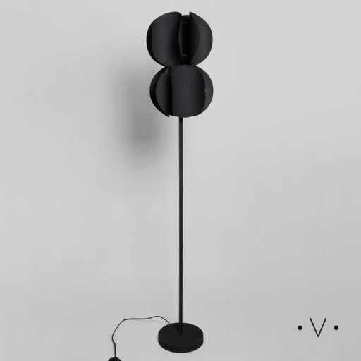 [4114672] LÁMPARA DE PIE MUTTON BLACK 41X23,5 CM VASSA HOME