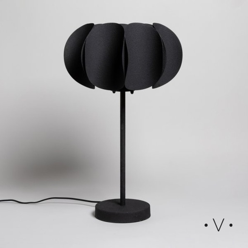 [4114671] LÁMPARA DE PIE MUTTON BLACK 62X37 CM VASSA HOME