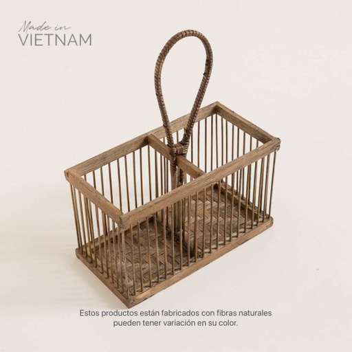 [4114228] ORGANIZADOR 2 DIVISIONES HANOI 20X10X12CM