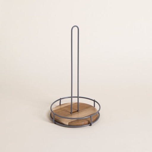 [4114207] PORTA ROLLO BIARRITZ GREY 32X17 CM