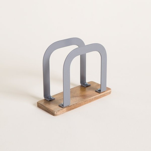 [4114212] SERVILLETERO VERTICAL BAYONA GREY 14,5X6 CM