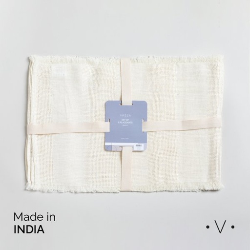 [4114486] SET X 6 INDIVIDUALES RECTANGULARES 33X48 CM VASSA HOME