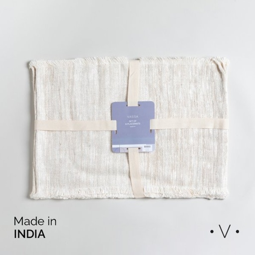 [4114487] SET X 6 INDIVIDUALES RECTANGULARES 33X48 CM VASSA HOME