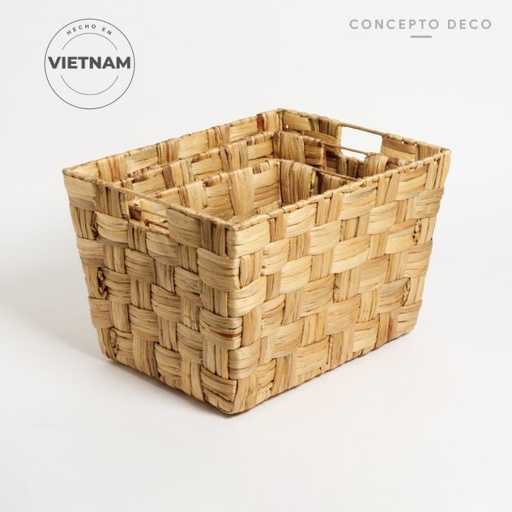 [1651042] CANASTO SET X 3 JACINTO G:42X28 M:38X23 C:33X20CM