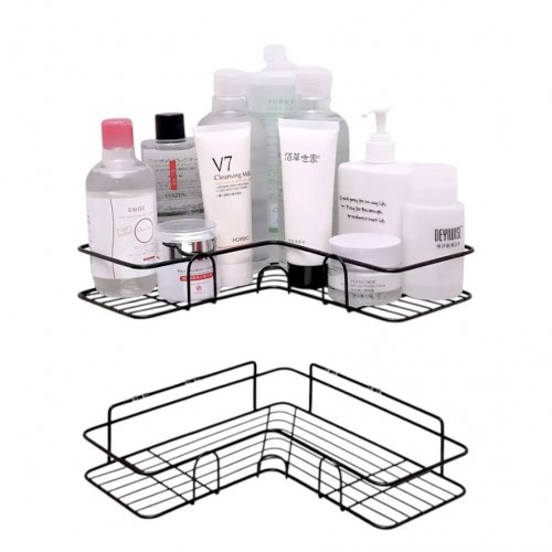 [2561695] ESTANTE BAÑO ESQUIN C/GANCHOS NGO