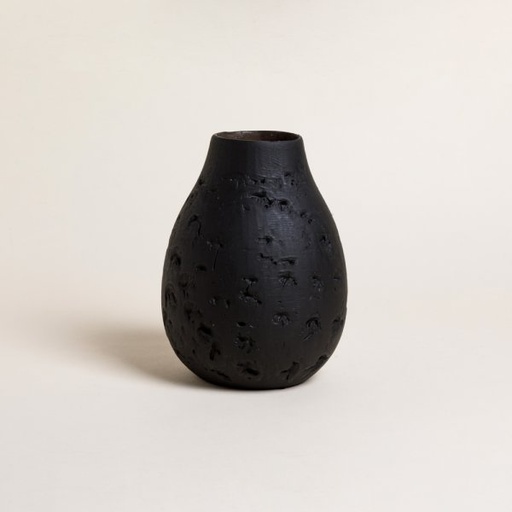 [4114887] TINAJA JHARI BLACK 20X15 CM