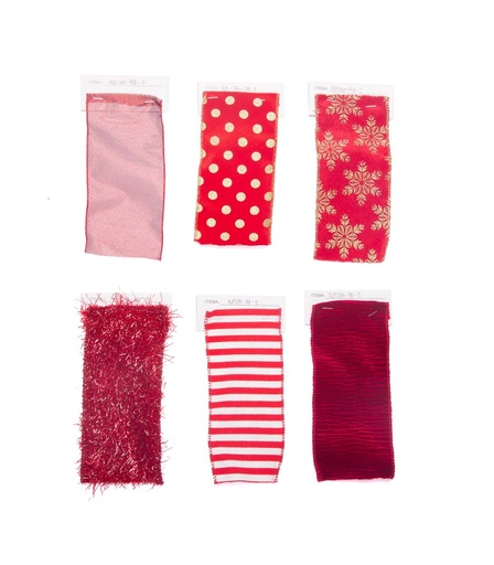 [131248] CINTA ROJA 7 DISEÑOS SURTIDOS 8.9 X 10 M ALPARAMIS
