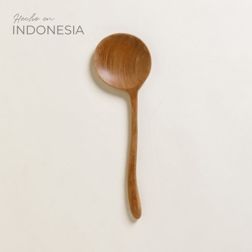 [4111312] CUCHARÓN DE MADERA DE TECA 26 CM