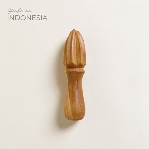 [4111316] EXPRIMIDOR DE MADERA DE TECA 16 CM