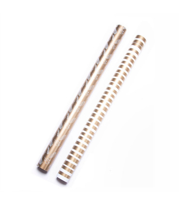 [1310172] GLX PAPEL DE REGALO TRAMA DORADO X 2 70 X 100 CM