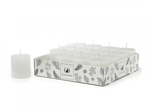 [1939] VELA VOTIVO SOUVENIR PACK X 16 BLANCO ILUMINARTE