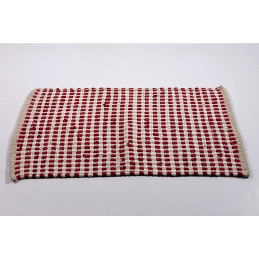 [380567] ALFOMBRA CHINDI RETAZOS ROJO 90X150 CM