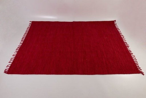 [380988] ALFOMBRA CHINDI ALGODON ROJA 140 X 200 CM