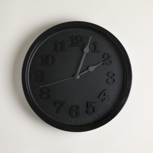 [411534] RELOJ REDONDO BROOKLIN BLACK  BLACK 30 CM