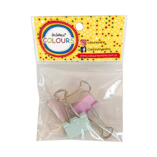 [412229] CLIP COBRE PASTEL X 3 25 MM