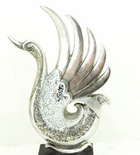 [41394] CISNE 18 X 6 X 32 CM.SILVER