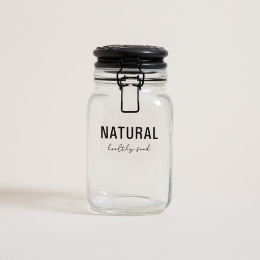 [4110247] FRASCO CUADRADO HERMETICO NATURAL 1500 ML