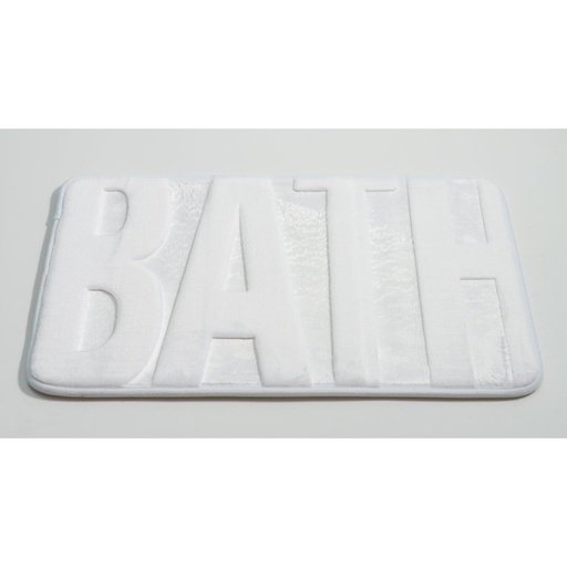 [380421] ALFOMBRA DE BAÑO DE MICROFIBRA BLANCA 40 X 60 CM BATH