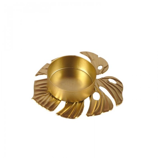 [414688] CANDELABRO METAL CON BASE HOJA
