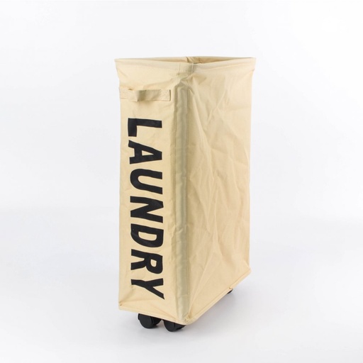 [256529] BOLSA ROPA LAUNDRY BEIGE 39 X 19 X 60 CM