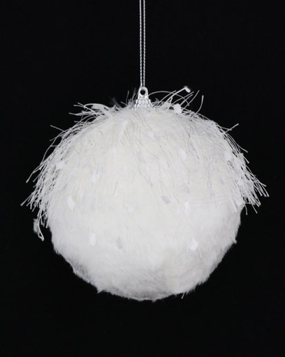 [277201] PELOTA DE NAVIDAD X6 10CM. WHITE