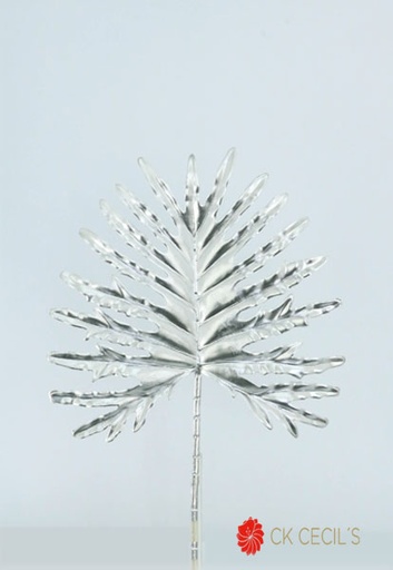 [277230] PALM SPRAY 56 CM. SILVER