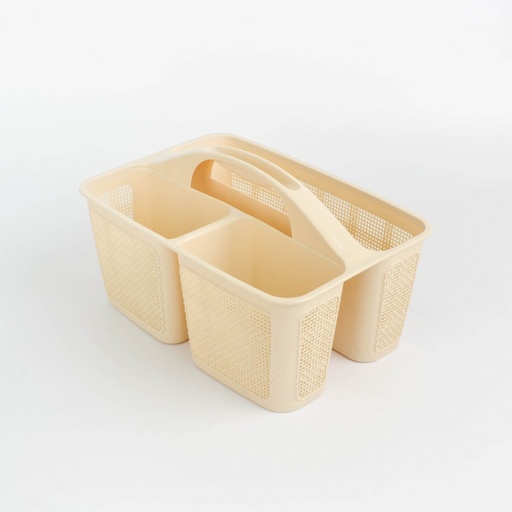 [256497] ORGANIZADOR LIMPIEZA BEIGE 32 X 22 X 13 CM