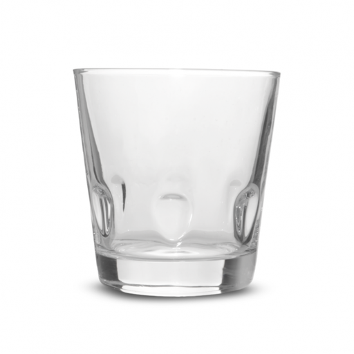 [2561218] SET X6 VASOS CÓNICOS TRANSPARENTES CON GOTAS 8,2X9CM 280ML DE VIDRIO