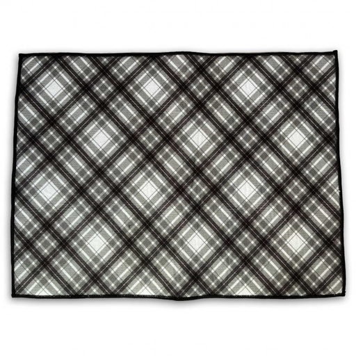 [2561245] PAÑO SECAPLATOS ESCOCES BLANCO-GRIS-NEGRO 38X50CM