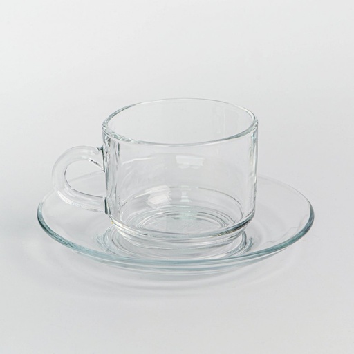 [2561273] SET X6 POCILLOS CON PLATO DE VIDRIO