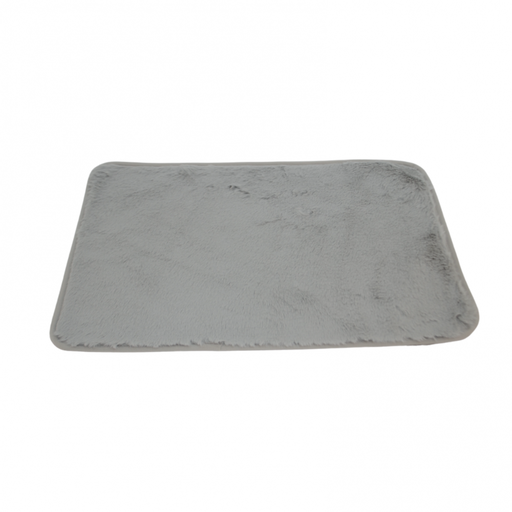 [3800143] ALFOMBRA MICROFIBRA 40 X 60 CM PELO CORTO GRIS